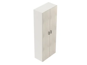 80 cm széles 6 rendező magas, ruhás szekrény, 2 polccal, ruhaakasztóval