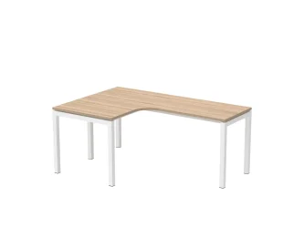 180x120 cm, E-fémlábas, L-alakú, balos
