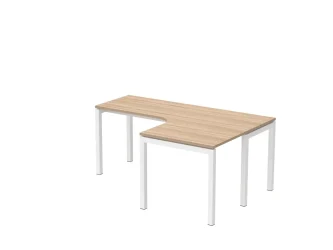 180x120 cm, E-fémlábas, L-alakú, jobbos