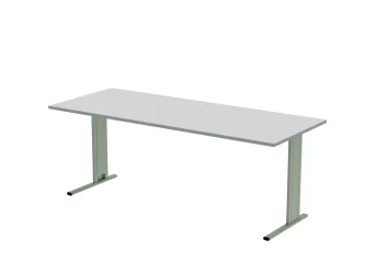 200x80 cm, T-fémlábas