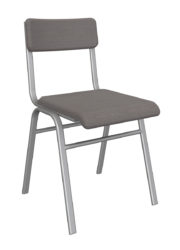 Teacher's chair with upholstered seat and back
