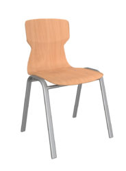 School chair with Soliwood® seat shell