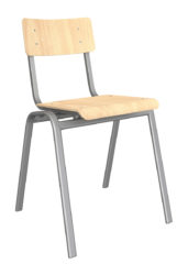 School chair with swing mechanism