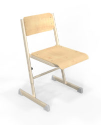 Height adjustable school chair