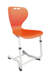 Height adjustable school chair