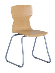 Soliwood chair, skid shaped legs