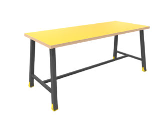 alacsony, széles, multifunkciónális 6 személyes asztal