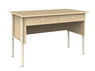 2 fiókos, laminált asztallap, sarkos