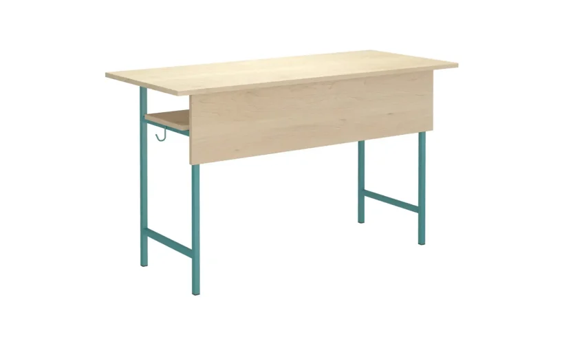 2 személyes tanulói asztal, laminált sarkos
