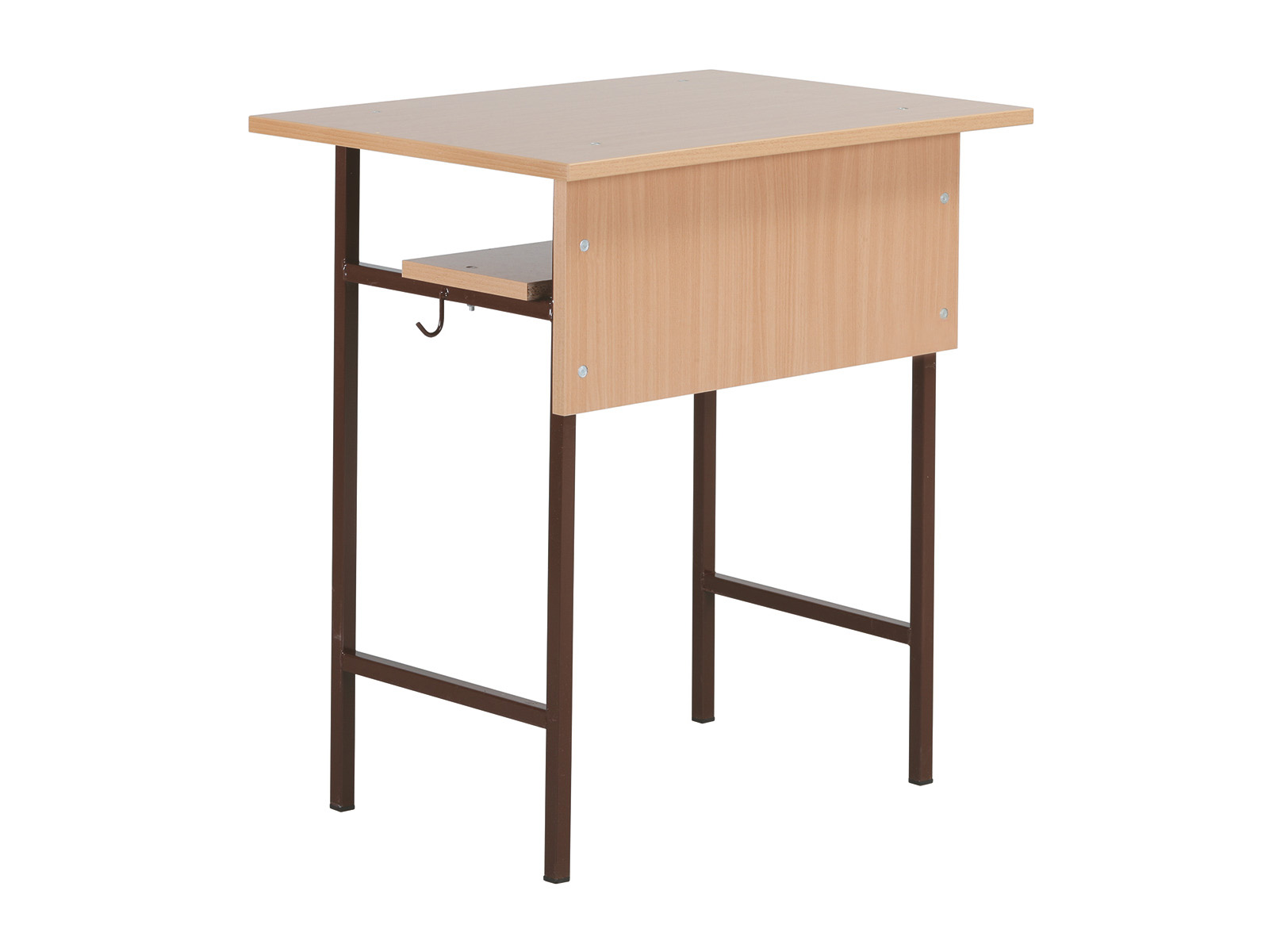1 személyes tanulói asztal, laminált kerekített