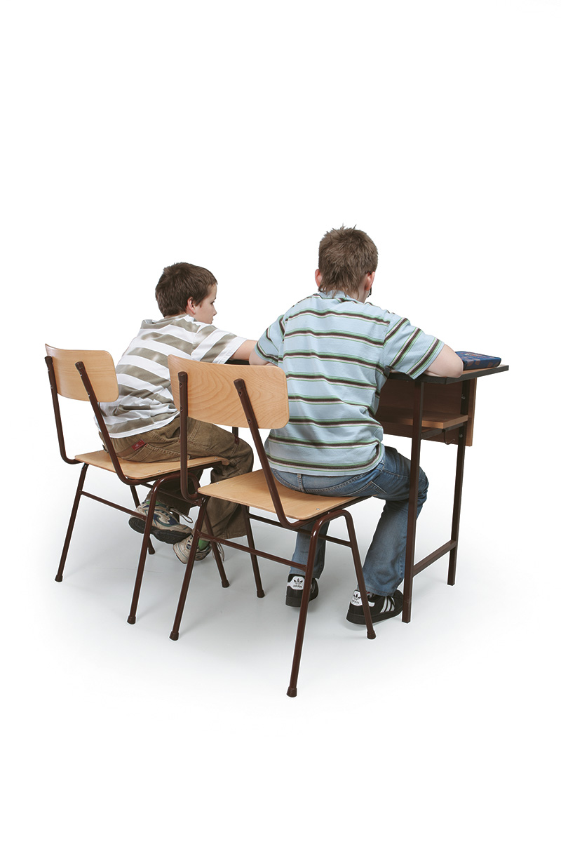 2 személyes tanulói asztal, laminált sarkos