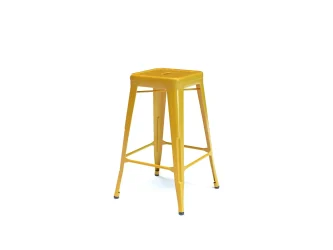 acél bárszék sárga